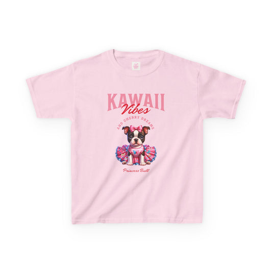 Princess Bull Kids Tee – Kawaii Frenchie Shirt for Little Ones
