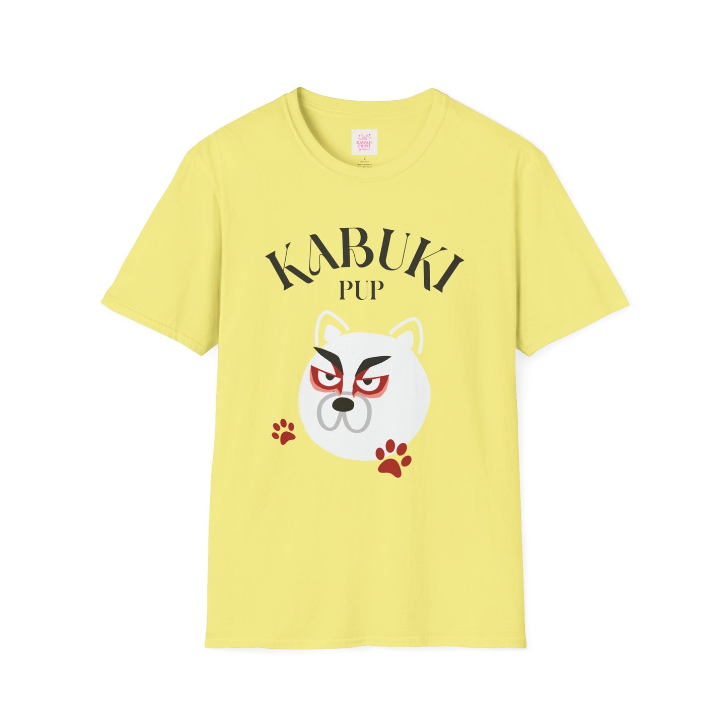 Kabuki Pup Graphic Tee β Front & Back Japanese-Inspired Print