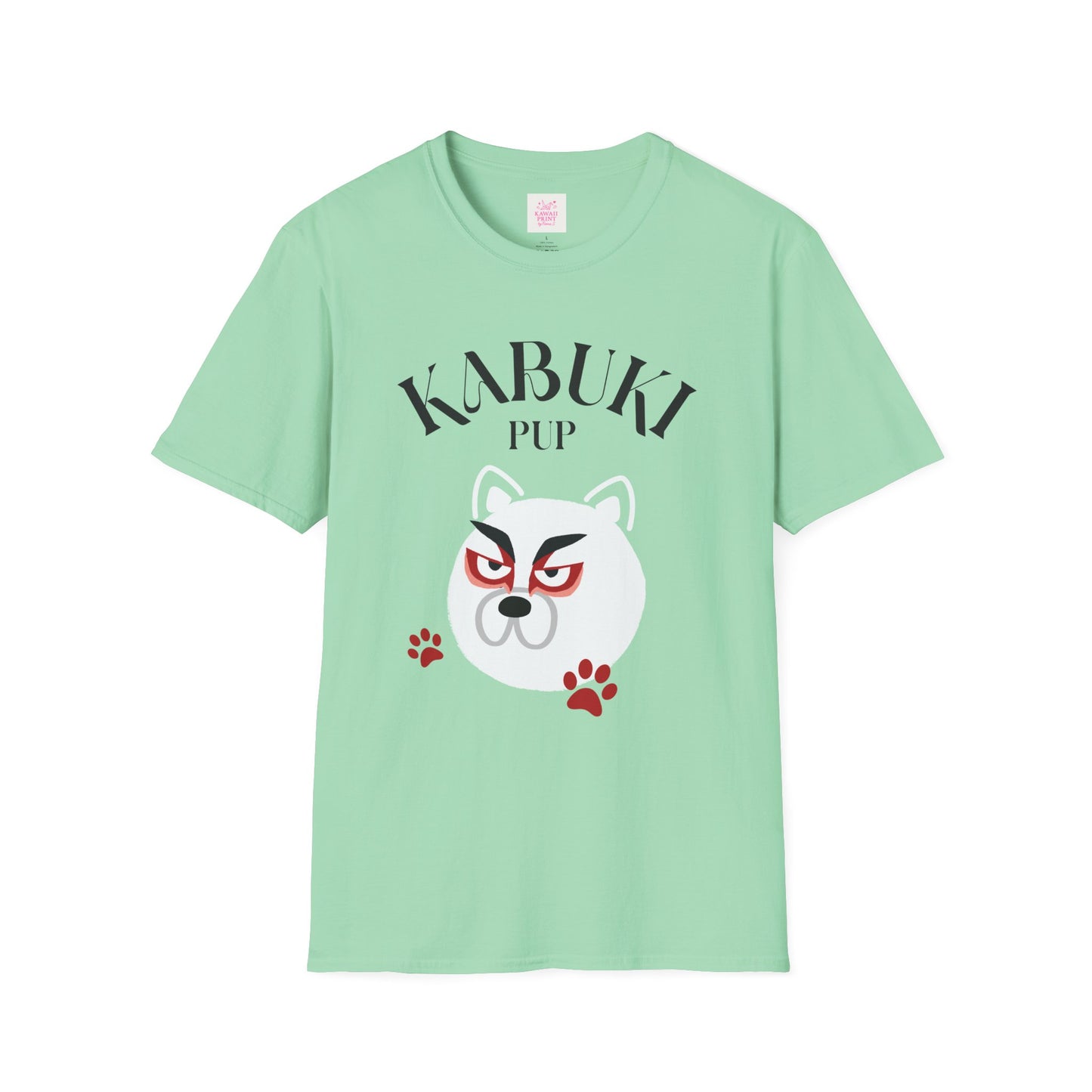 Kabuki Pup Graphic Tee β Front & Back Japanese-Inspired Print