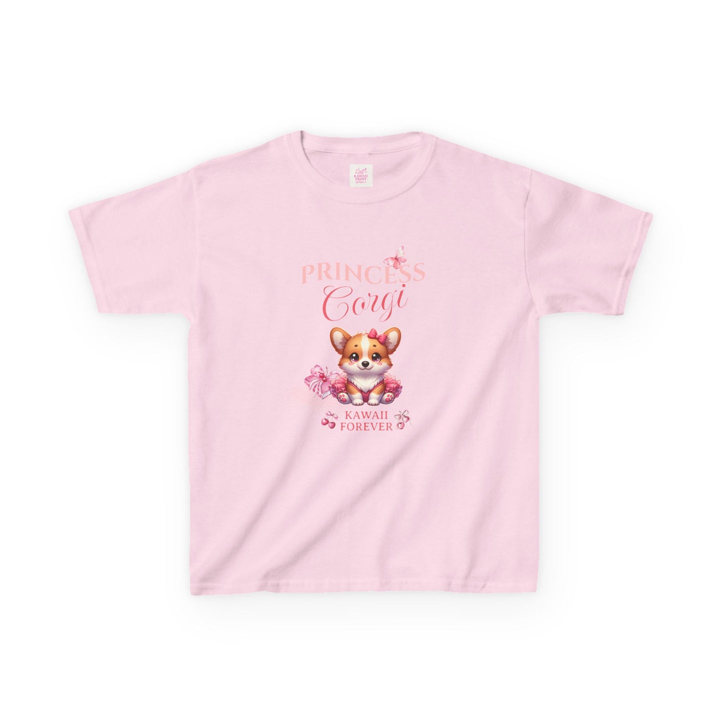 👑Princess Corgi Kids Tee, Messy Coquette × KAWAII FOREVER❤️