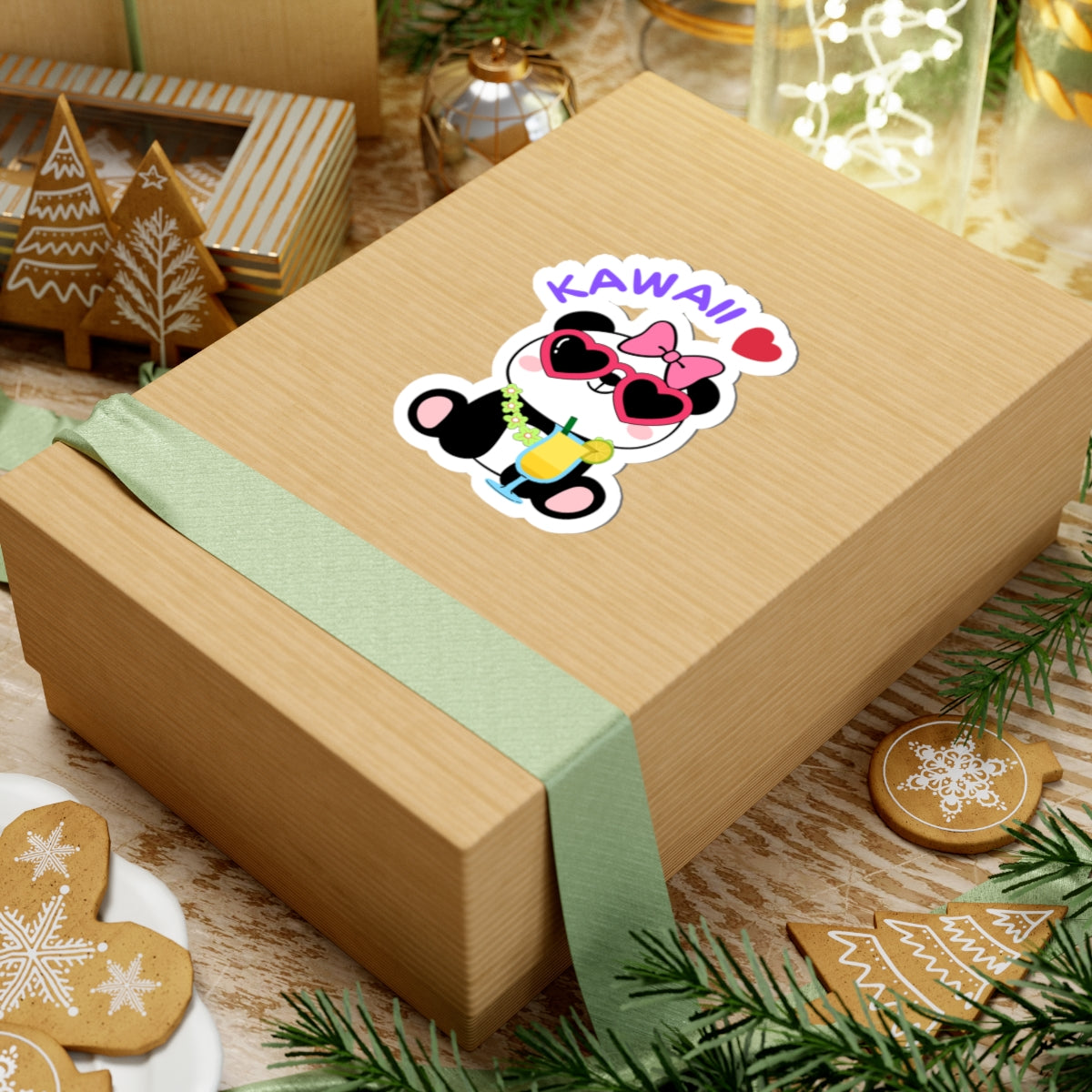 Panda Popi Kiss-Cut Sticker β Kawaii and Cool!