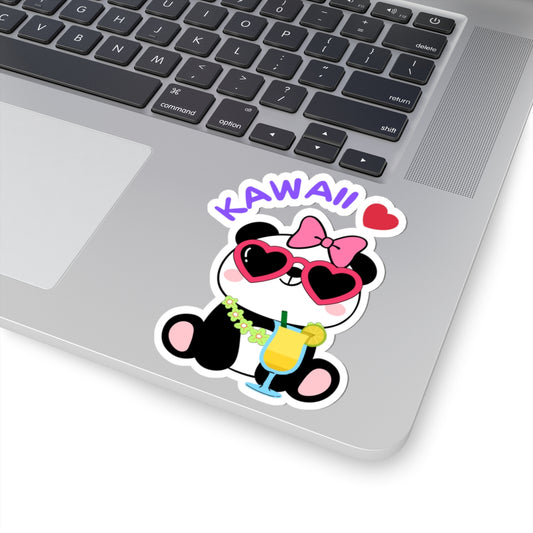 Panda Popi Kiss-Cut Sticker – Kawaii and Cool!