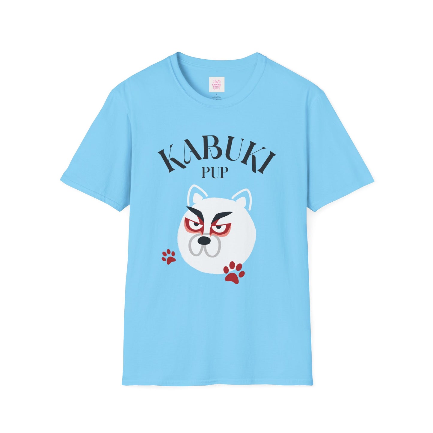 Kabuki Pup Graphic Tee β Front & Back Japanese-Inspired Print