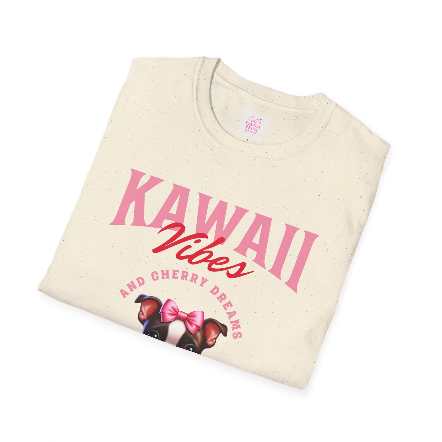 Princess Bull Kawaii Tee – Cherry Dreams & Frenchie Vibes