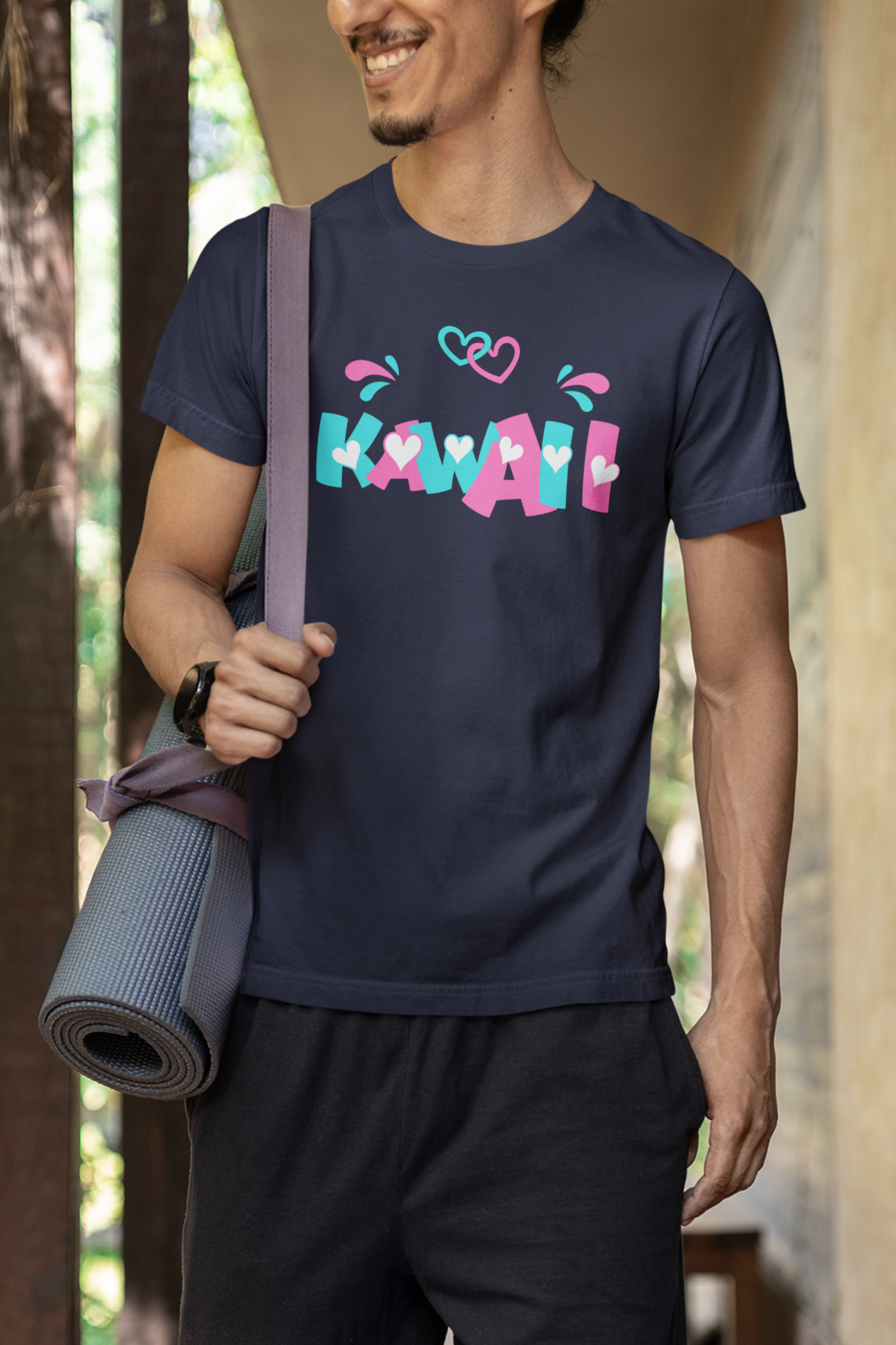 🎀KAWAII Pastel Hearts ❤️ T-Shirt(Bella+Canvas 3001), Colorful Cute Japanese Aesthetic Tee for Unisex Gift