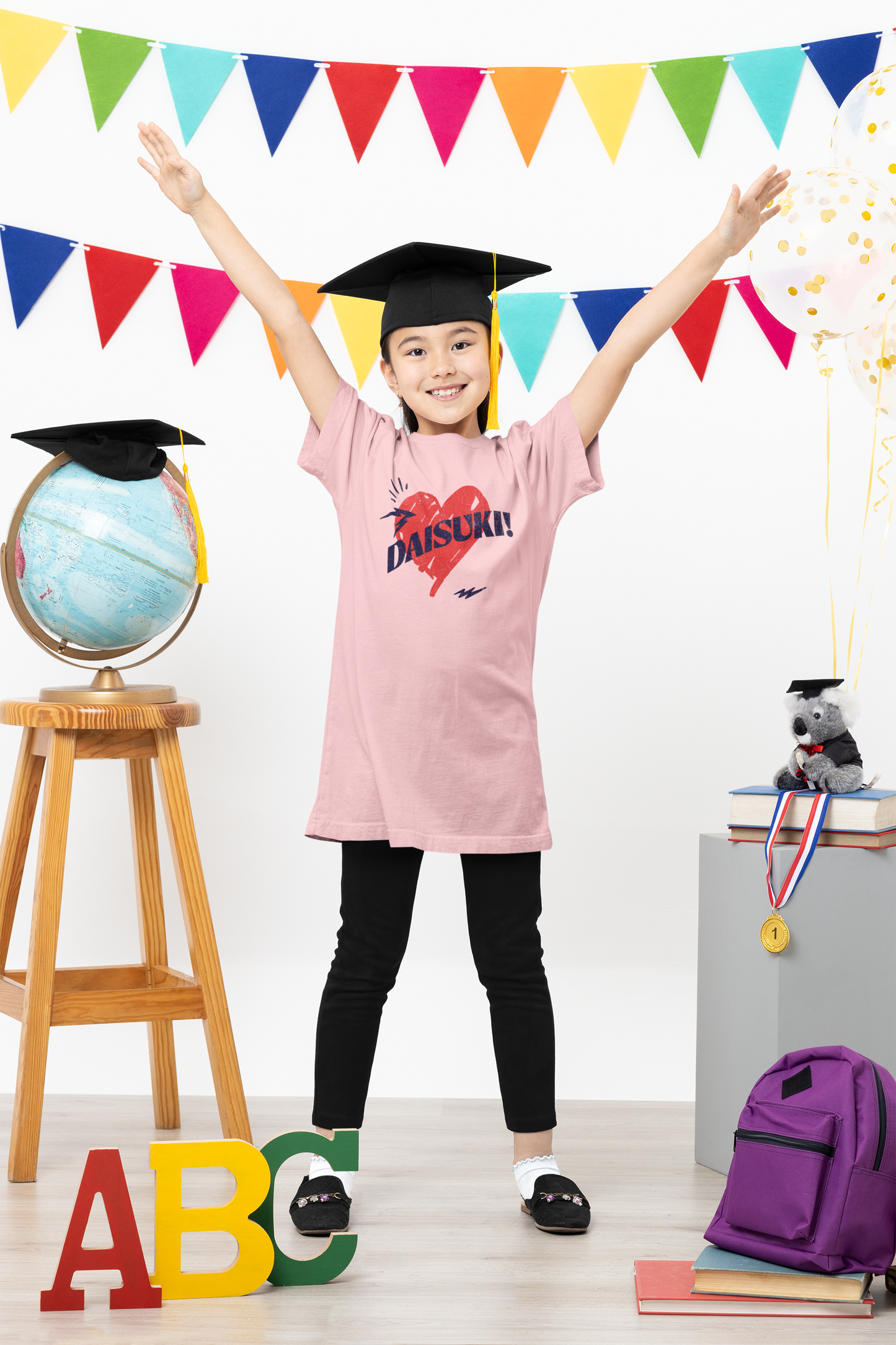 ⭐️DAISUKI ! Love ❤️ Tee Shirt (Bella +Canvas) , Kawaii Pop Vibrant & Cute Japanese Tee,🎀