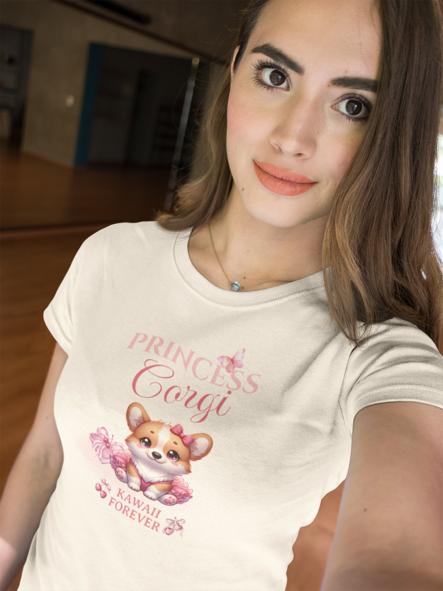 👑Princess Corgi T-Shirt - Messy Coquette × KAWAII FOREVER