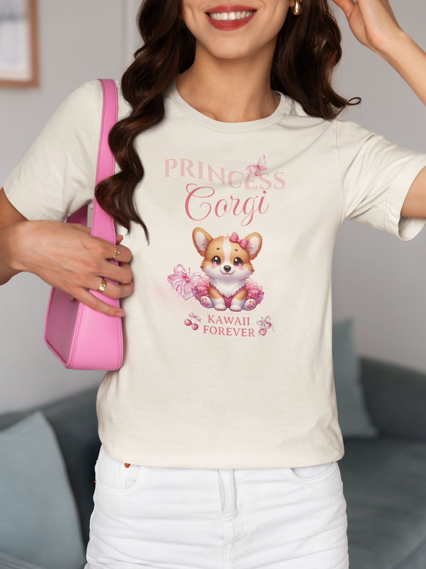 👑Princess Corgi T-Shirt - Messy Coquette × KAWAII FOREVER
