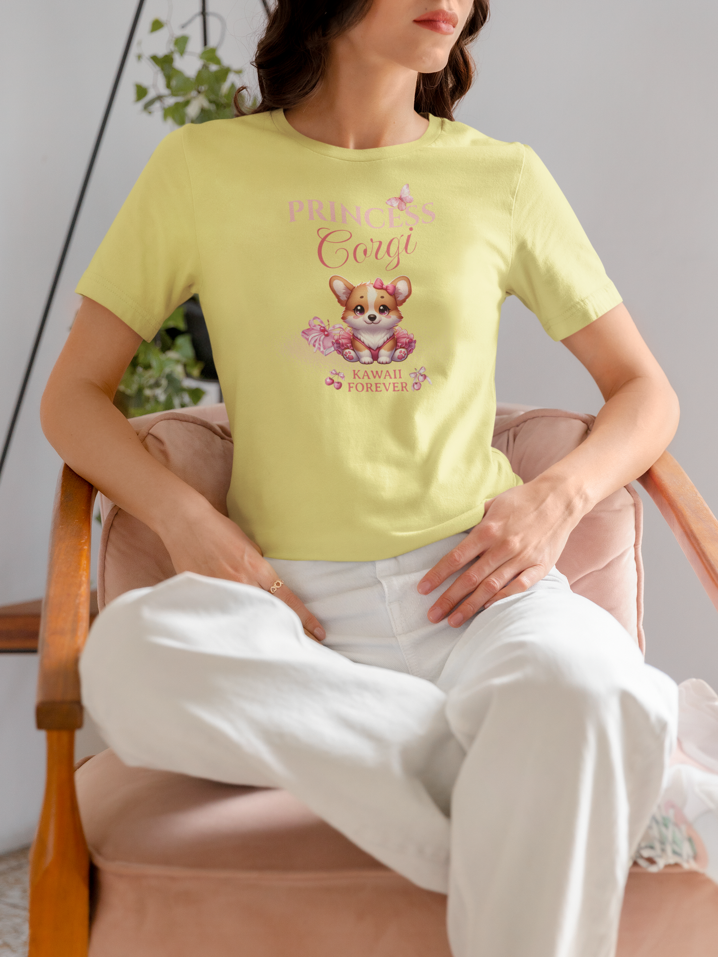 👑Princess Corgi T-Shirt - Messy Coquette × KAWAII FOREVER
