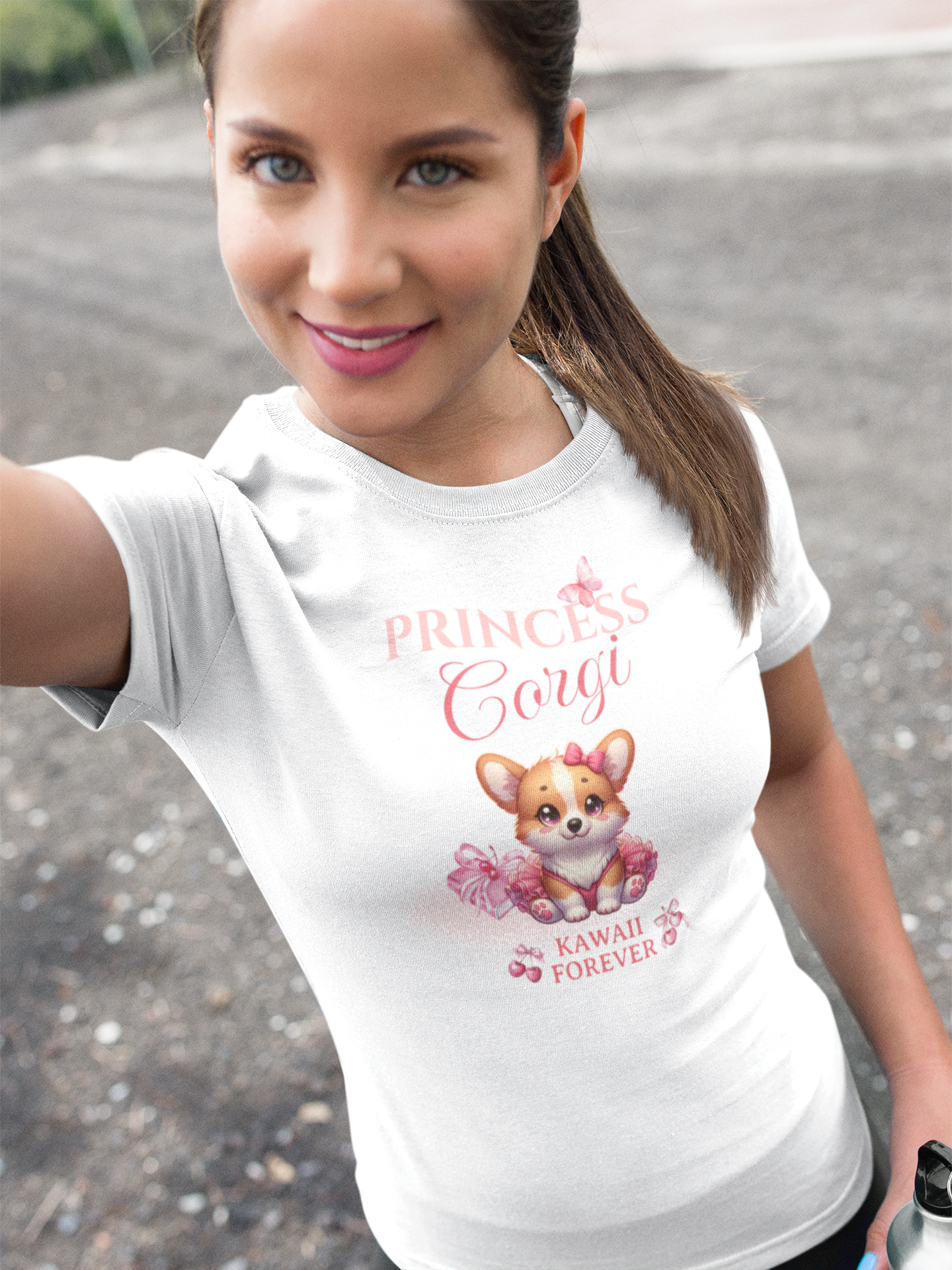 👑Princess Corgi T-Shirt - Messy Coquette × KAWAII FOREVER