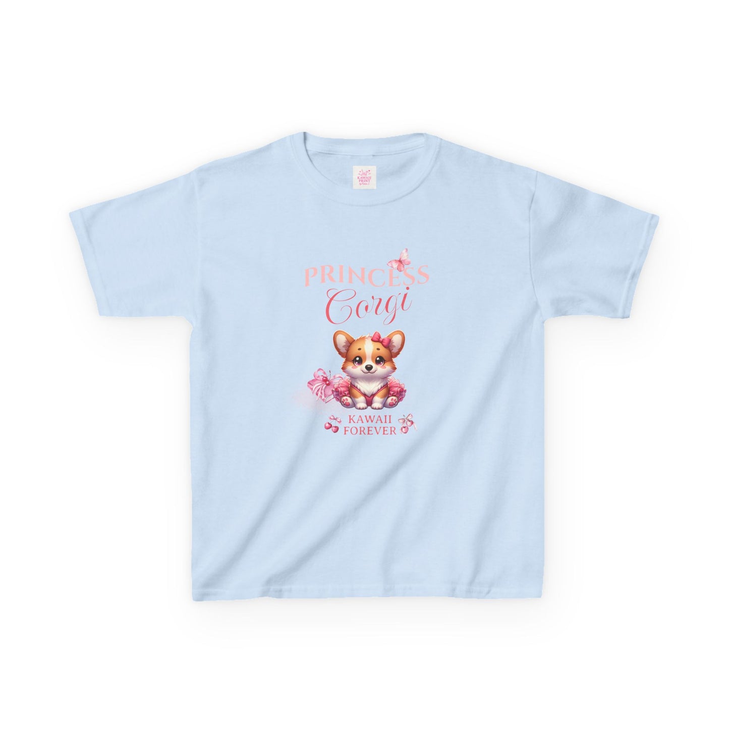 👑Princess Corgi Kids Tee, Messy Coquette × KAWAII FOREVER❤️