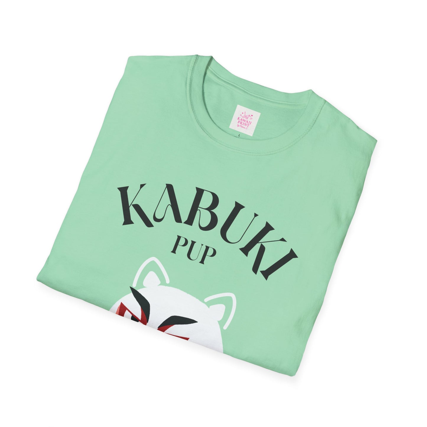 Kabuki Pup Graphic Tee β Front & Back Japanese-Inspired Print