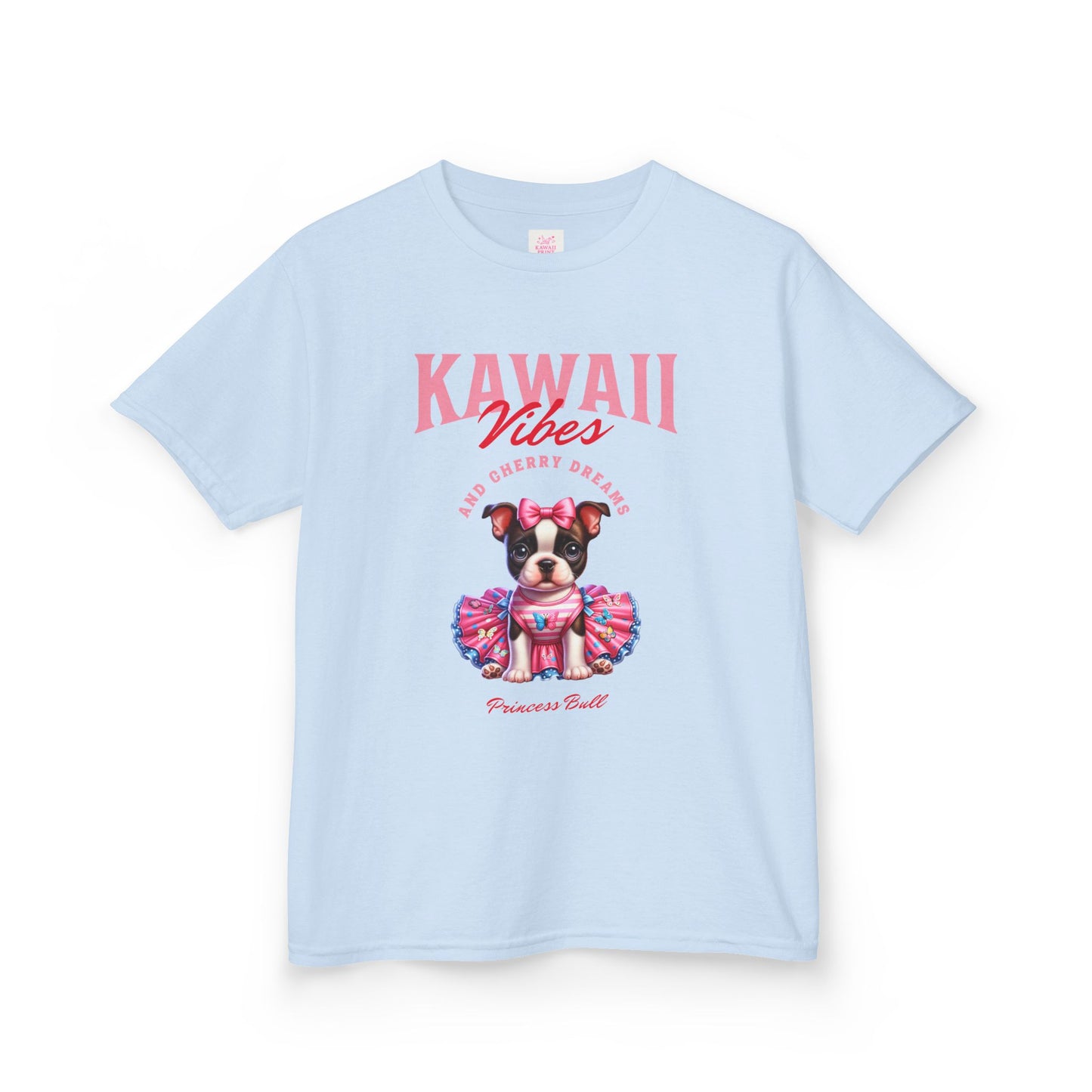 Princess Bull Kids Tee – Kawaii Frenchie Shirt for Little Ones