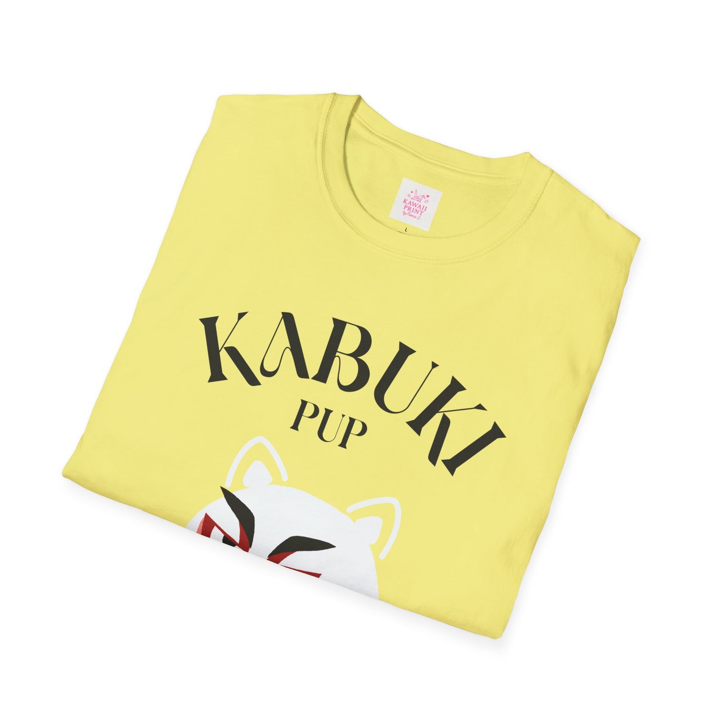 Kabuki Pup Graphic Tee β Front & Back Japanese-Inspired Print