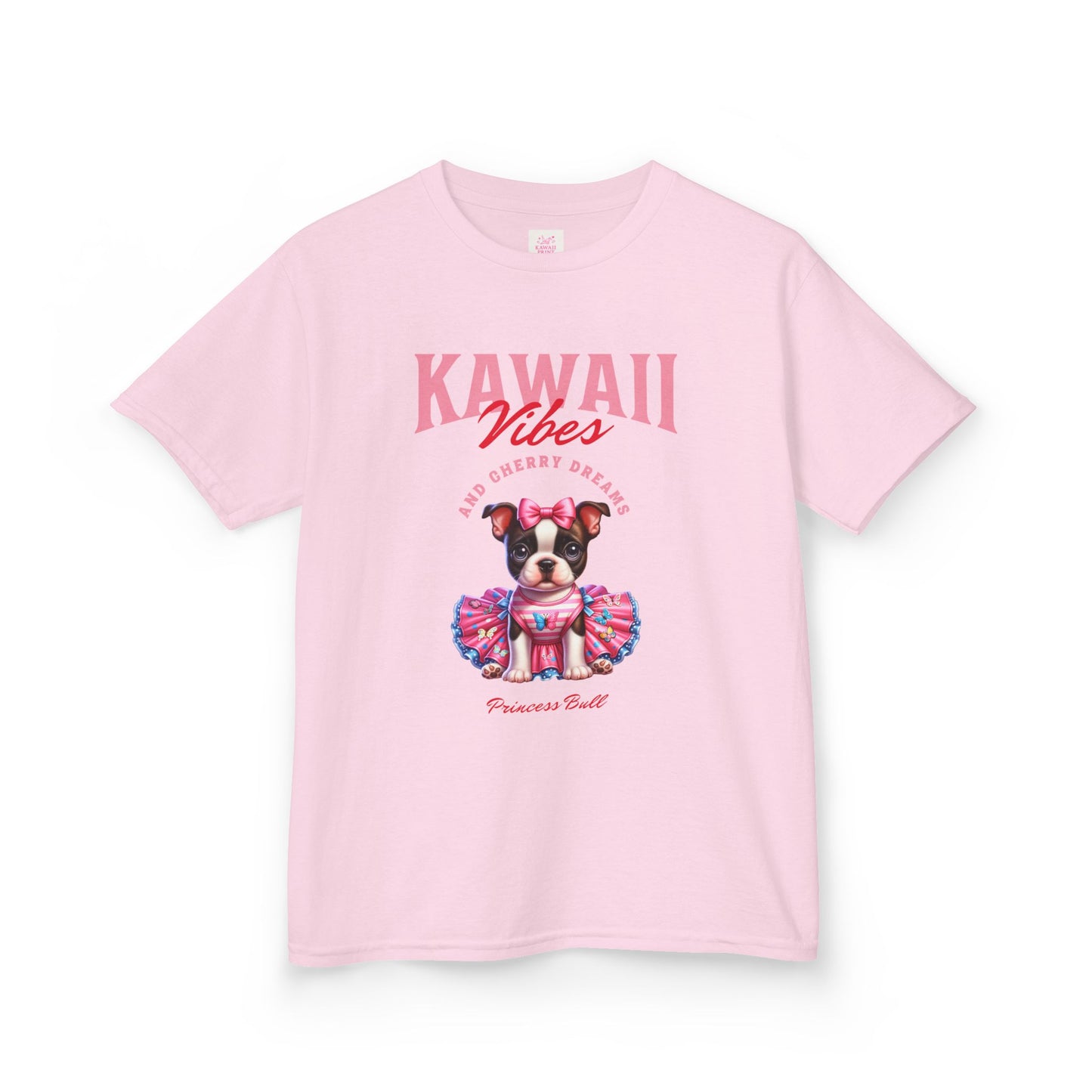 Princess Bull Kids Tee – Kawaii Frenchie Shirt for Little Ones
