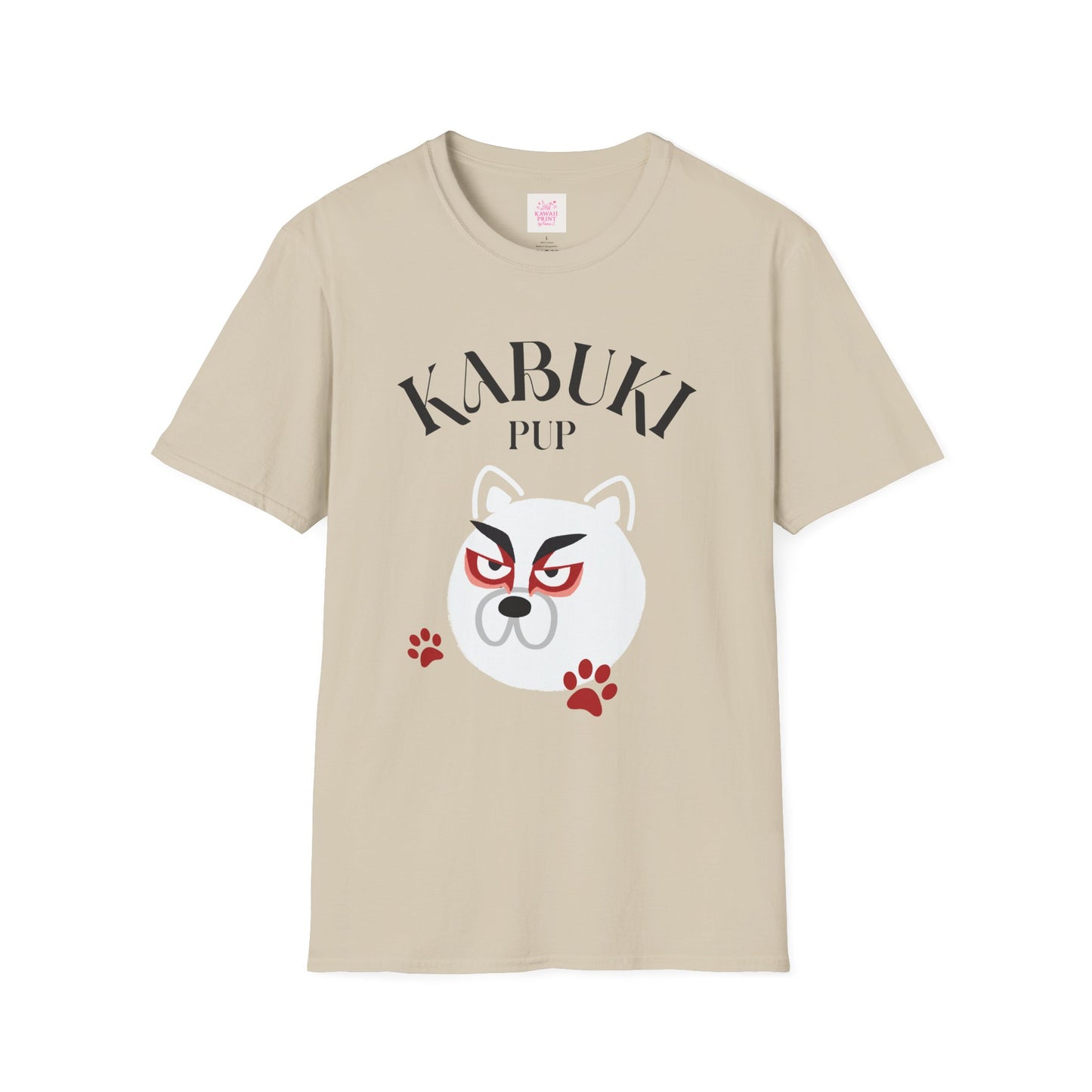Kabuki Pup Graphic Tee β Front & Back Japanese-Inspired Print