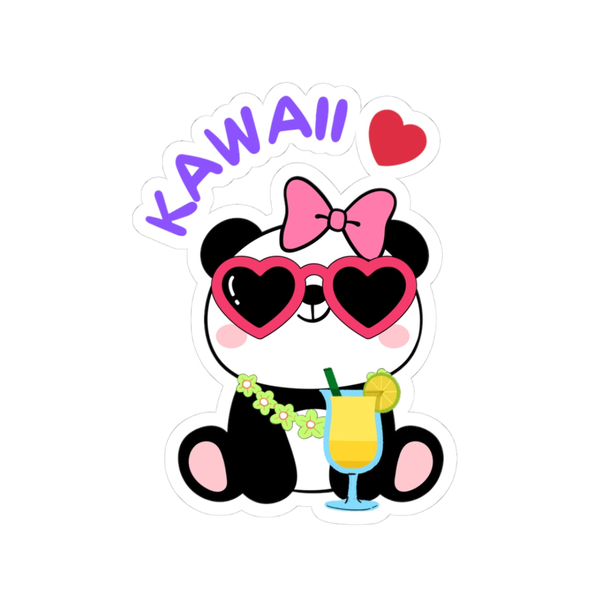 Panda Popi Kiss-Cut Sticker β Kawaii and Cool!