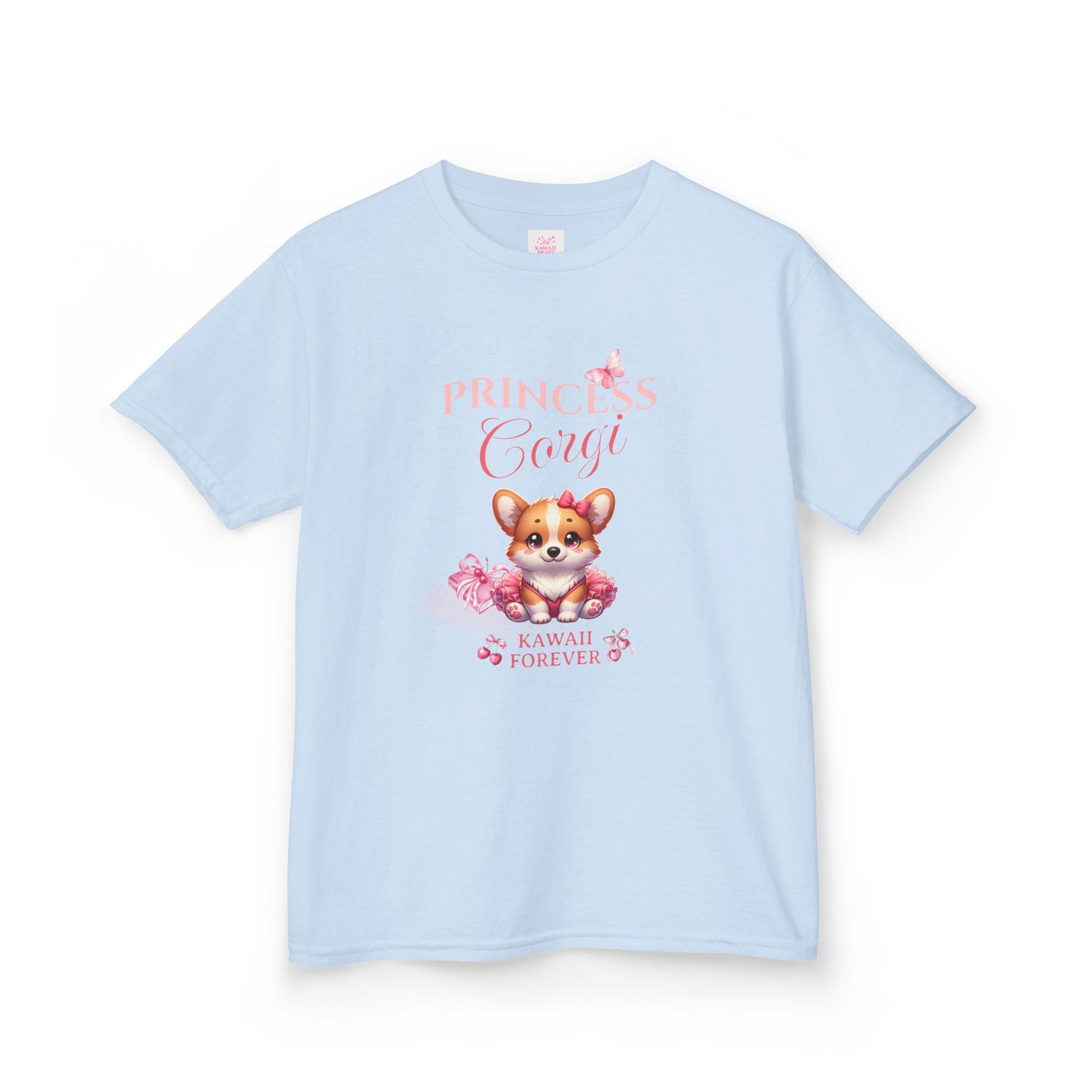 👑Princess Corgi Kids Tee, Messy Coquette × KAWAII FOREVER❤️
