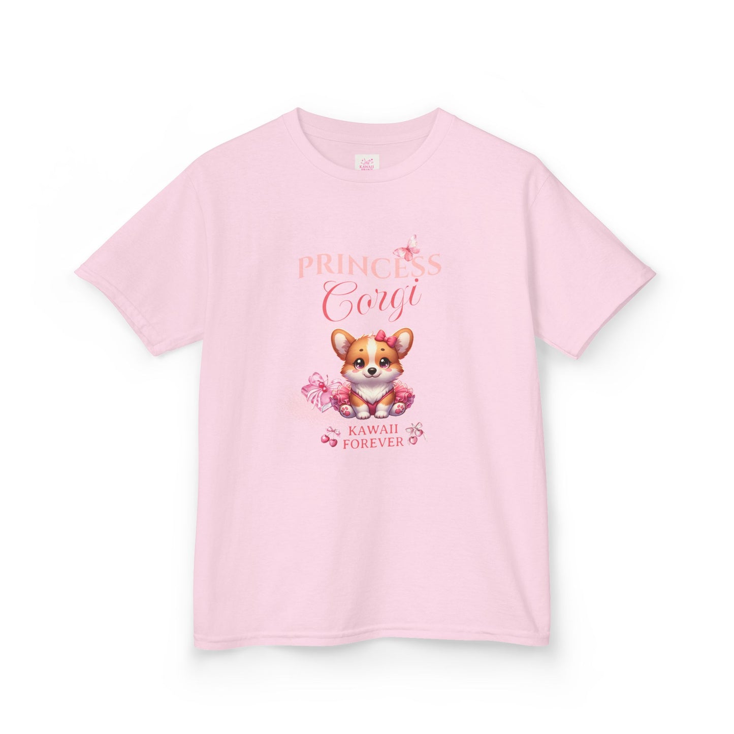 👑Princess Corgi Kids Tee, Messy Coquette × KAWAII FOREVER❤️