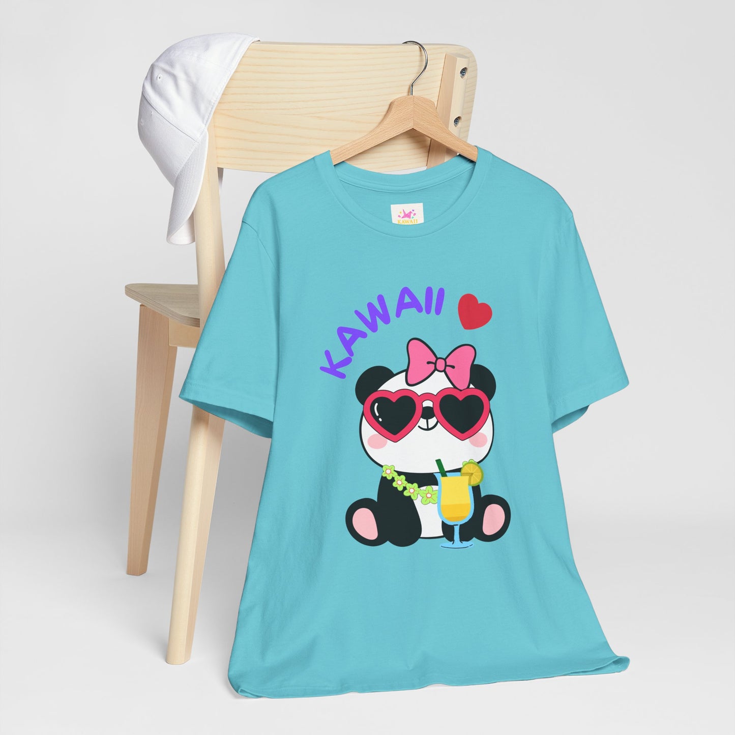 Panda Popi Kawaii 🎀 T-Shirt – Cute Retro Vibes in 5 Colors!