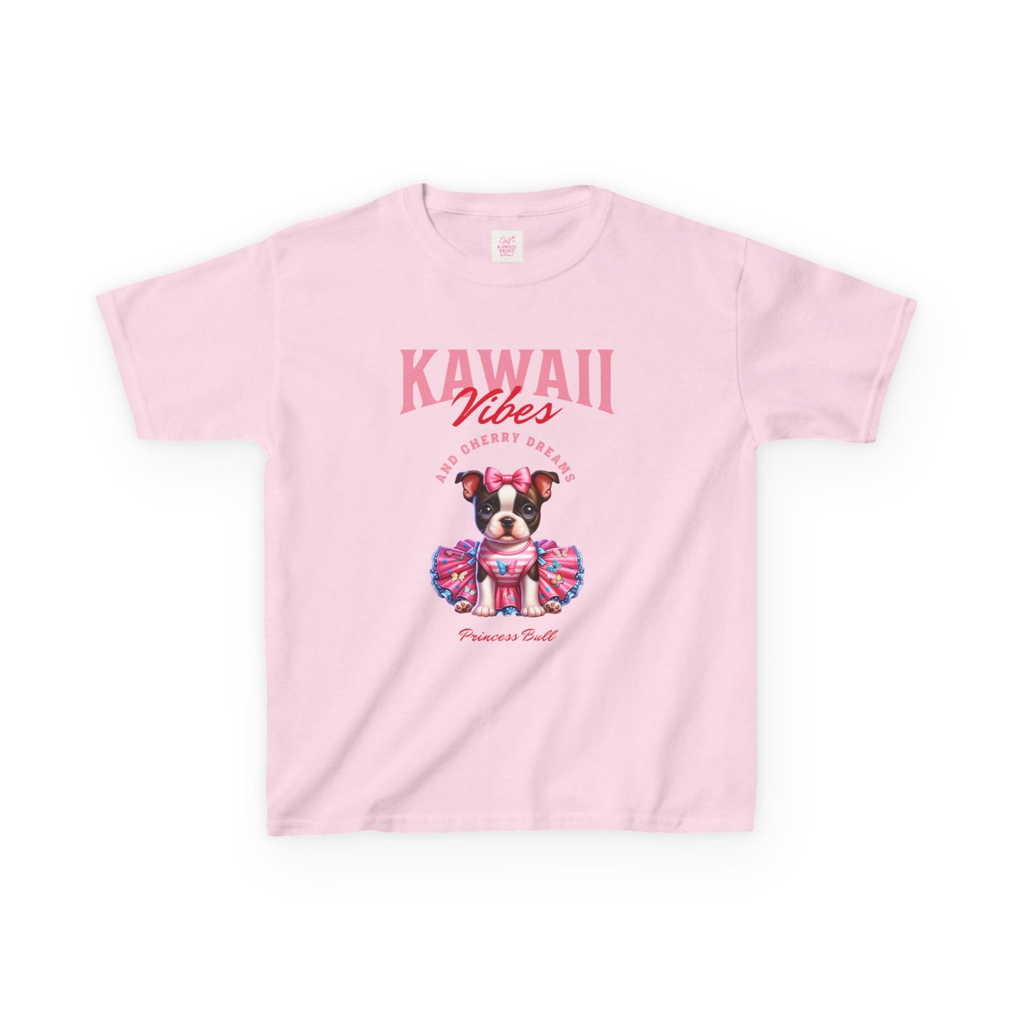 Princess Bull Kids Tee – Kawaii Frenchie Shirt for Little Ones