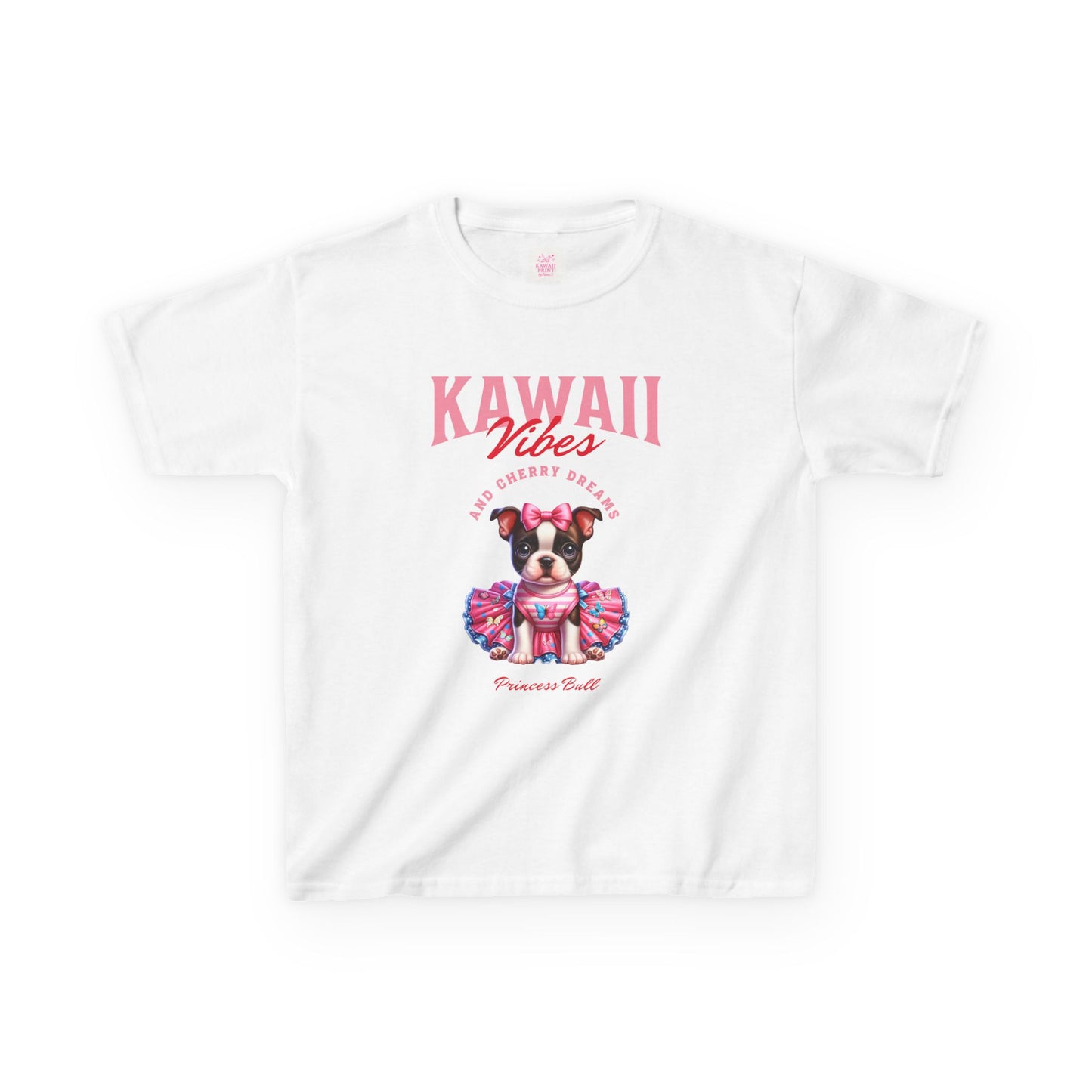 Princess Bull Kids Tee – Kawaii Frenchie Shirt for Little Ones