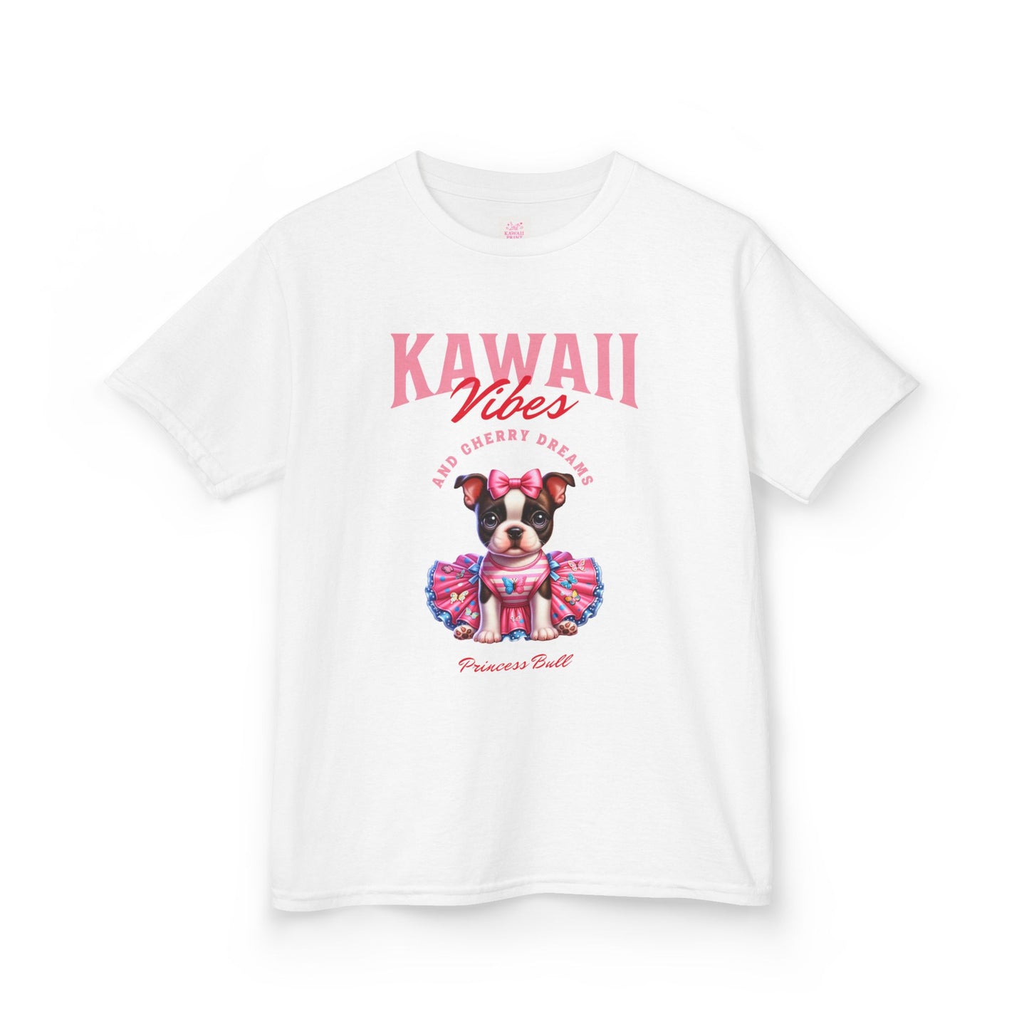 Princess Bull Kids Tee – Kawaii Frenchie Shirt for Little Ones
