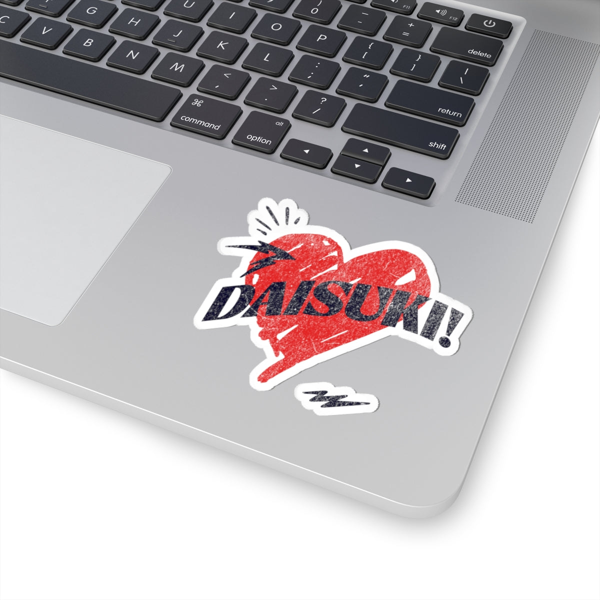 ”Daisuki!” Heart Kiss-Cut Stickers - Express Your Love and Affection“ Japanese Pop Art Heart Design (2in / 3in / 4in)