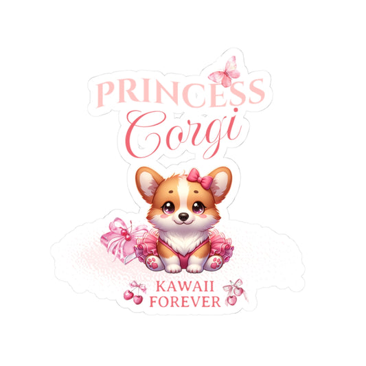 Princess Corgi Sticker – Girly Soul × KAWAII FOREVER