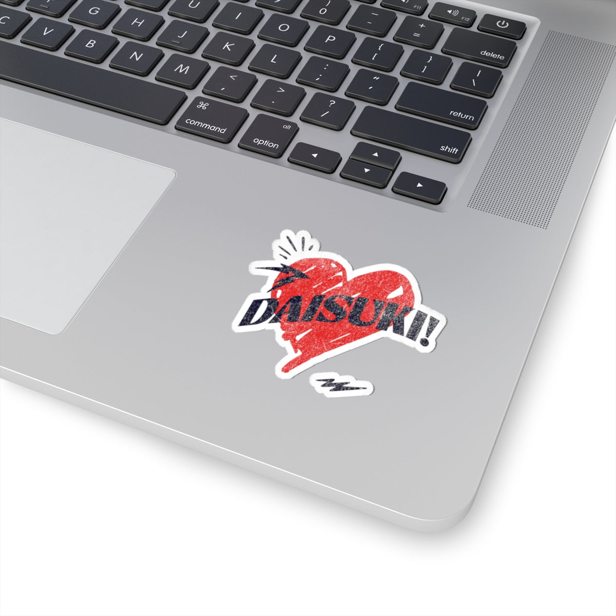 ”Daisuki!” Heart Kiss-Cut Stickers - Express Your Love and Affection“ Japanese Pop Art Heart Design (2in / 3in / 4in)