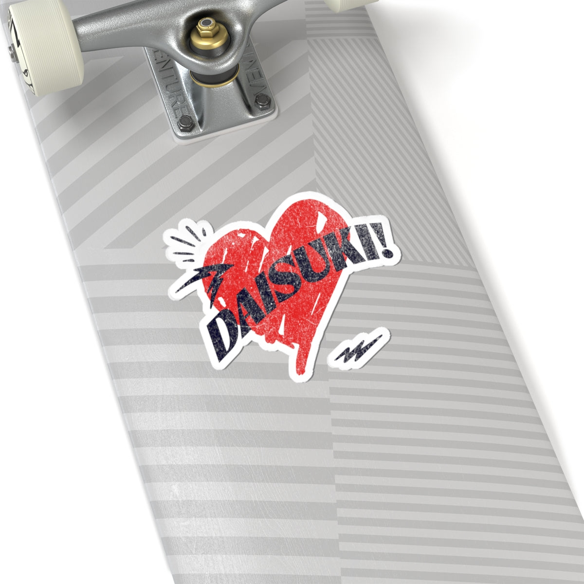 ”Daisuki!” Heart Kiss-Cut Stickers - Express Your Love and Affection“ Japanese Pop Art Heart Design (2in / 3in / 4in)