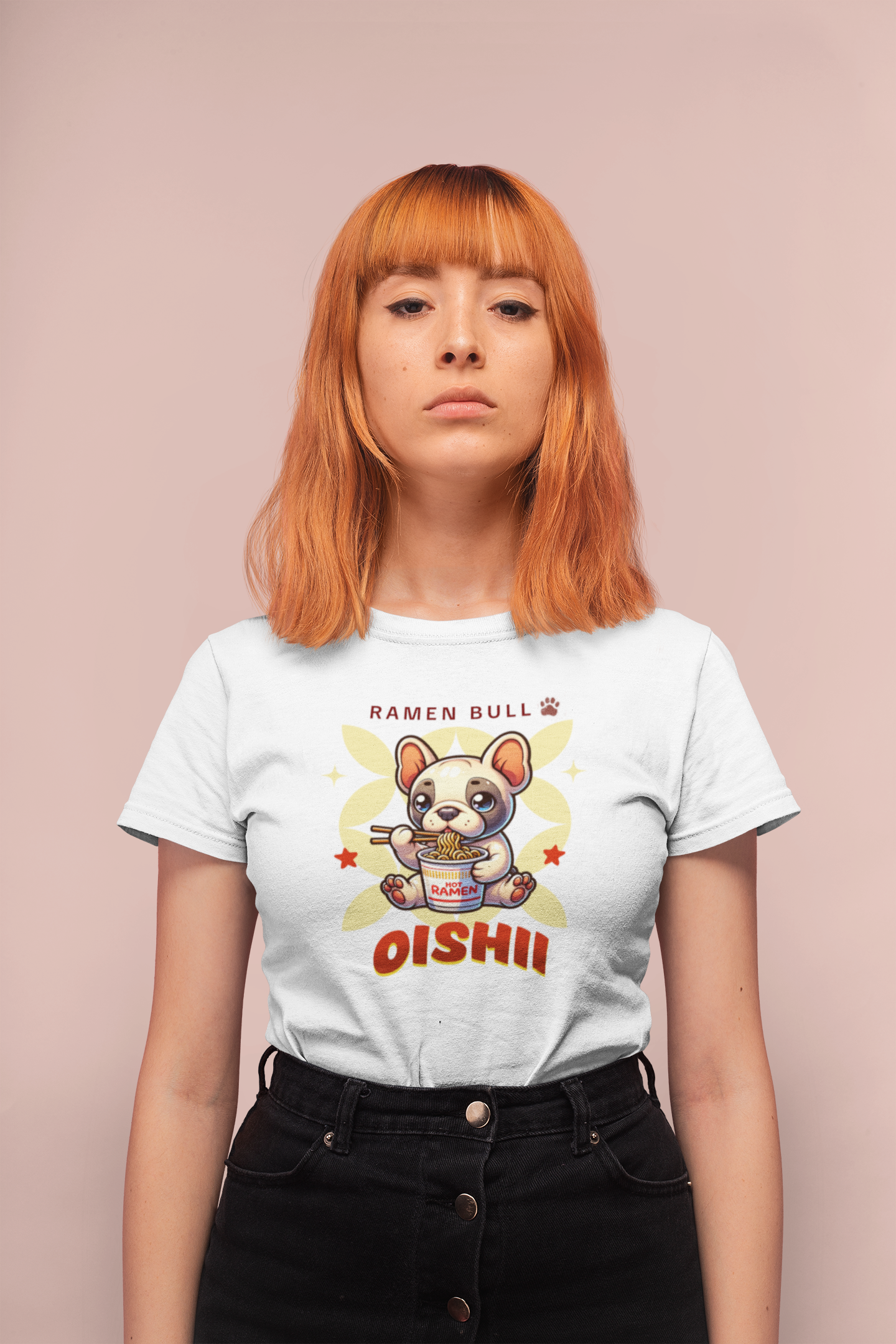 Cute ❤️ Ramen Bull T-Shirt – Kawaii Unisex Tee for Ramen & Anime Lovers