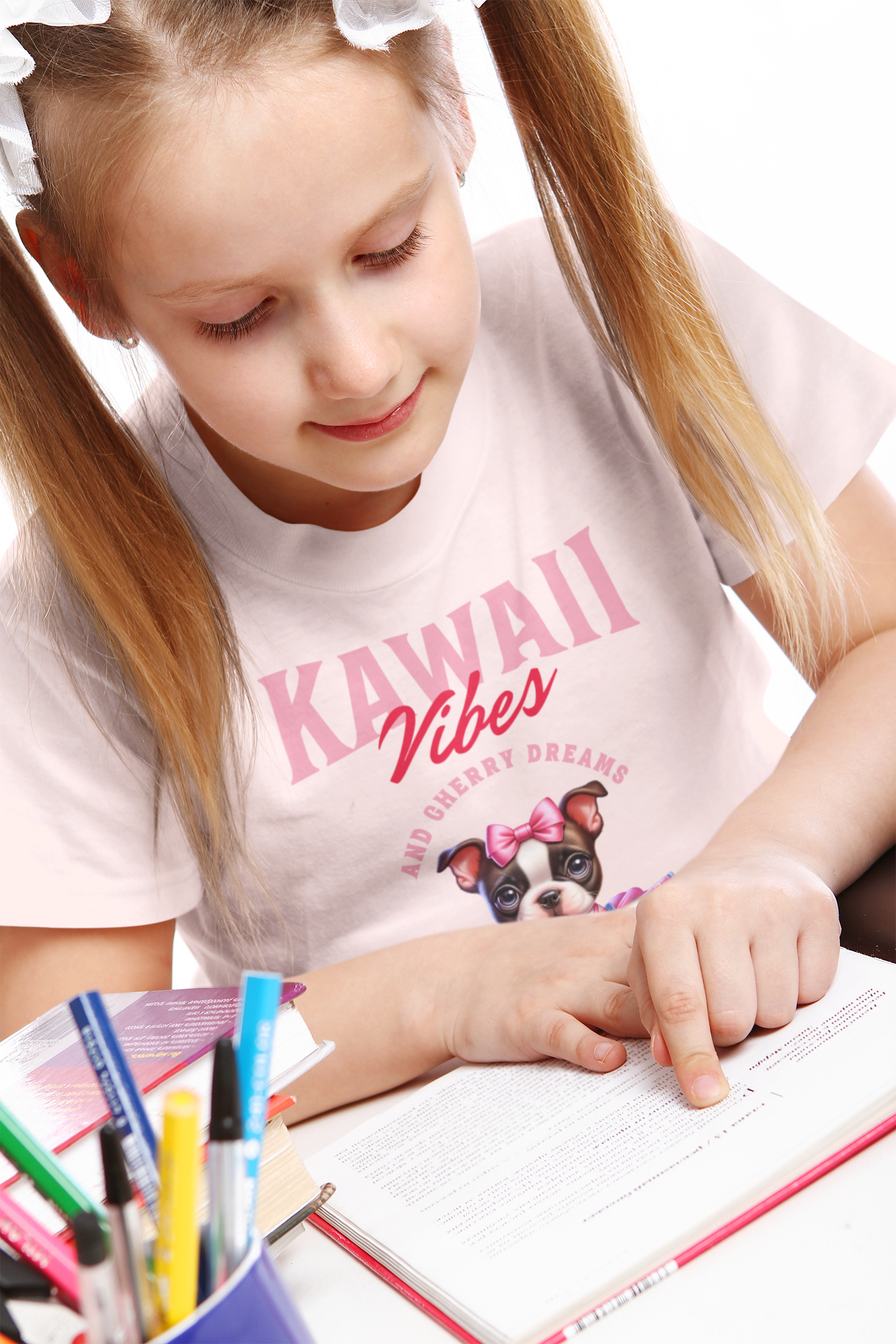 Princess Bull Kids Tee – Kawaii Frenchie Shirt for Little Ones