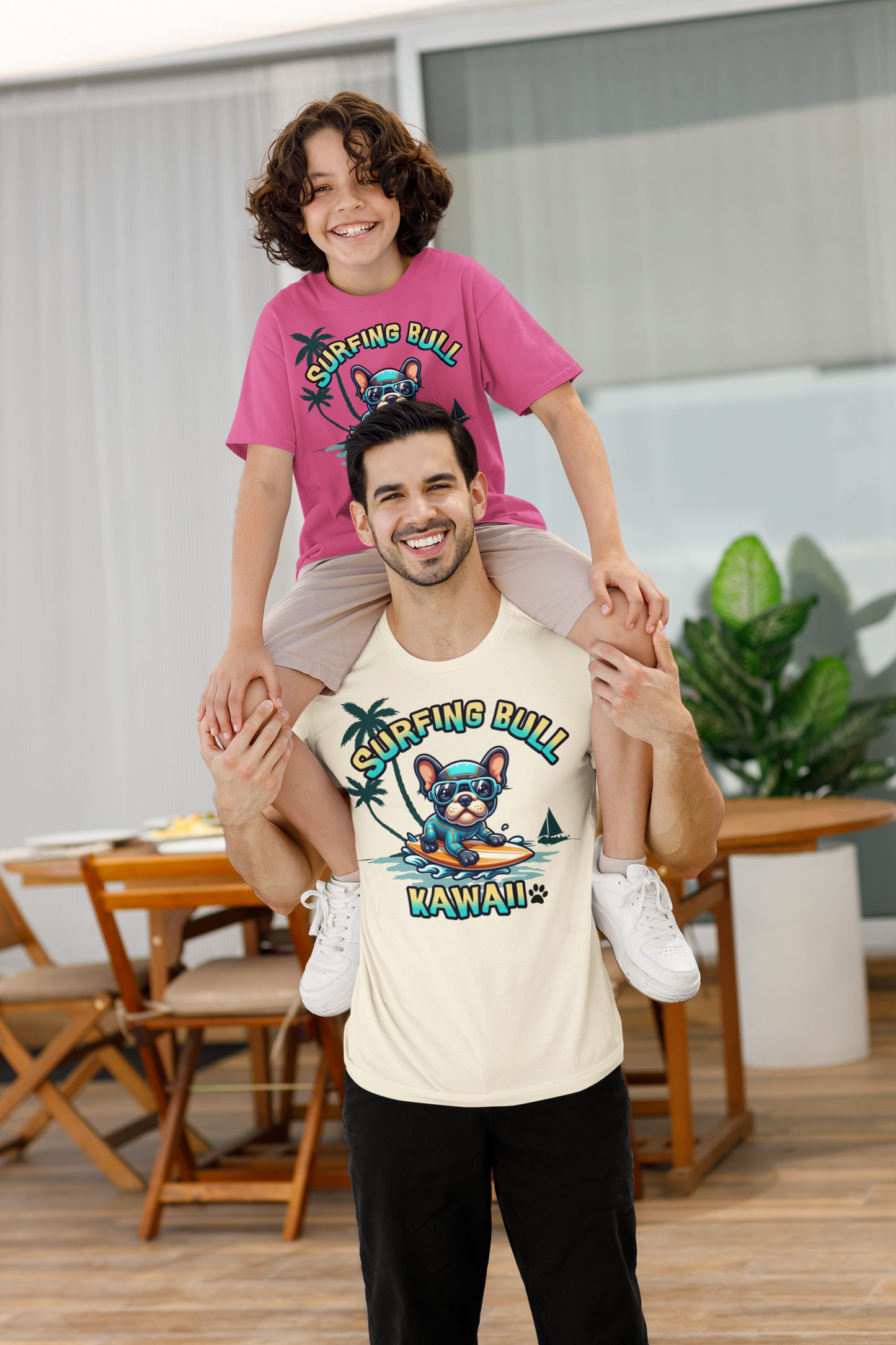 Surfing Bull Kids Tee,   Fun Summer Shirt, Kids Outdoor Apparel, Kawaii Tees, Gift for Beach Lovers, Stylish Youth T Shirt