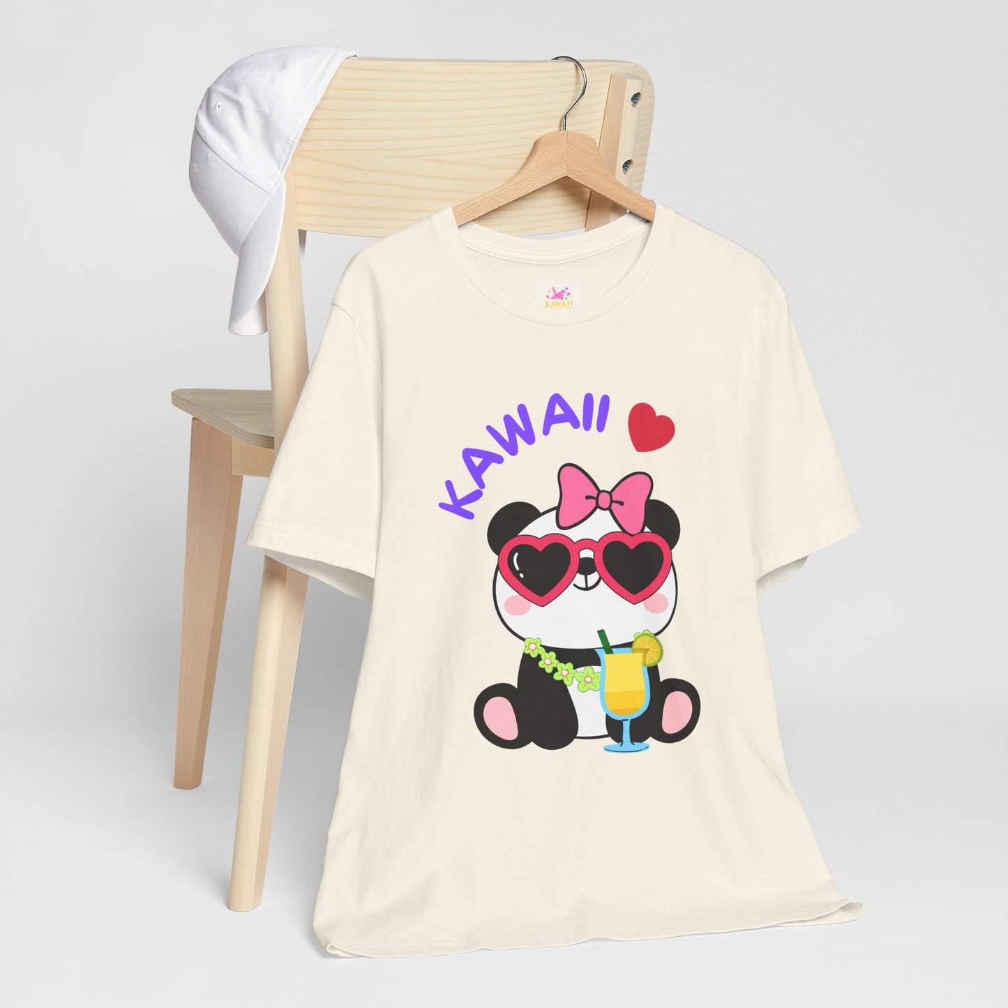 Panda Popi Kawaii 🎀 T-Shirt – Cute Retro Vibes in 5 Colors!