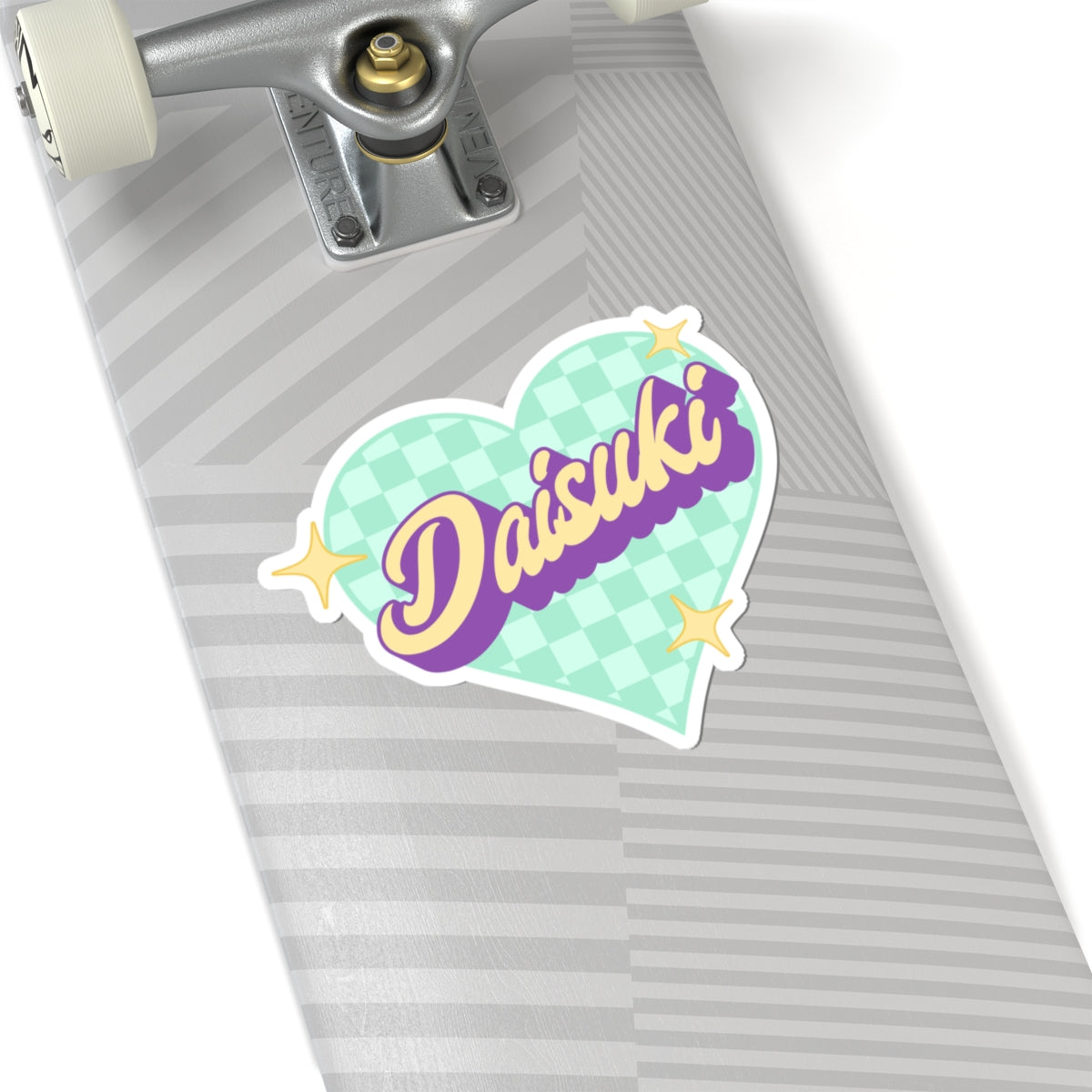 Daisuki Heart Kiss-Cut Stickers - Cute Retro Decorative Stickers for Laptop, Water Bottles, and Scrapbooking