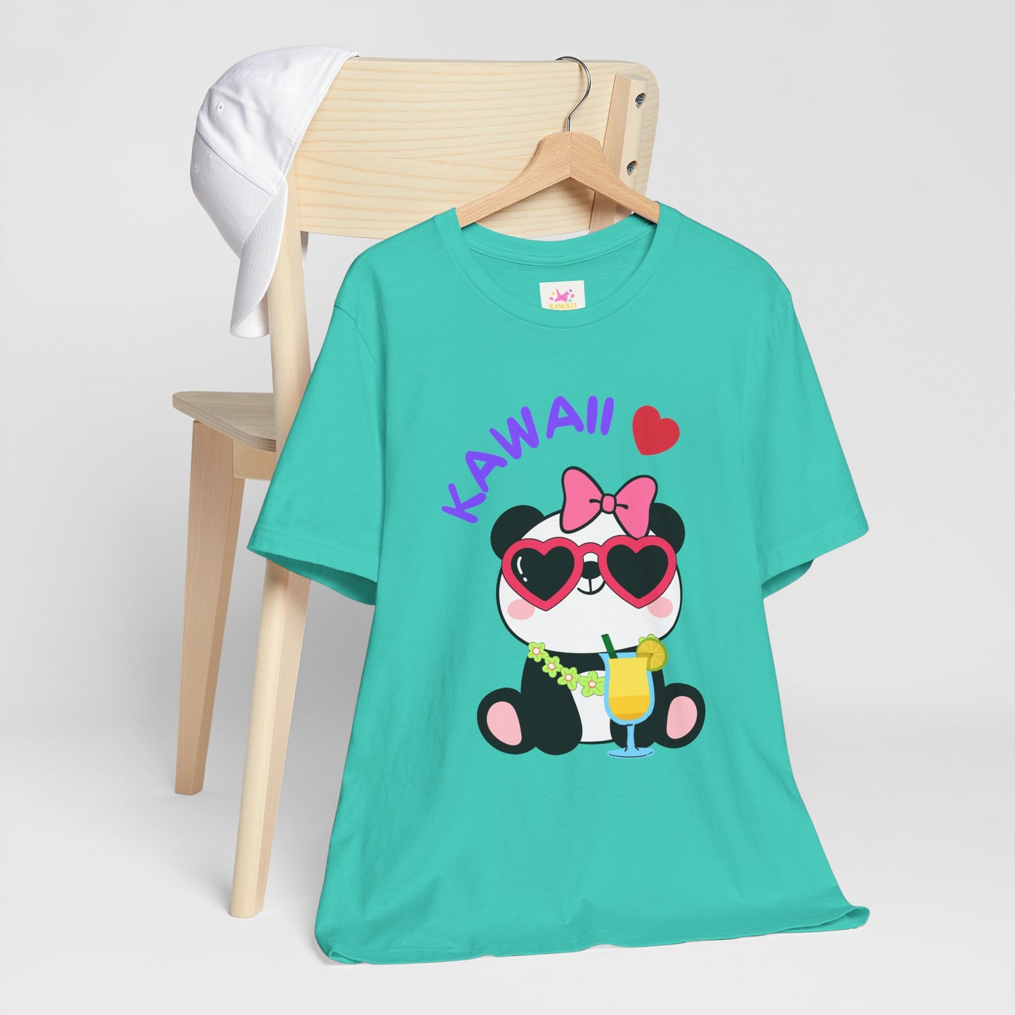 Panda Popi Kawaii 🎀 T-Shirt – Cute Retro Vibes in 5 Colors!