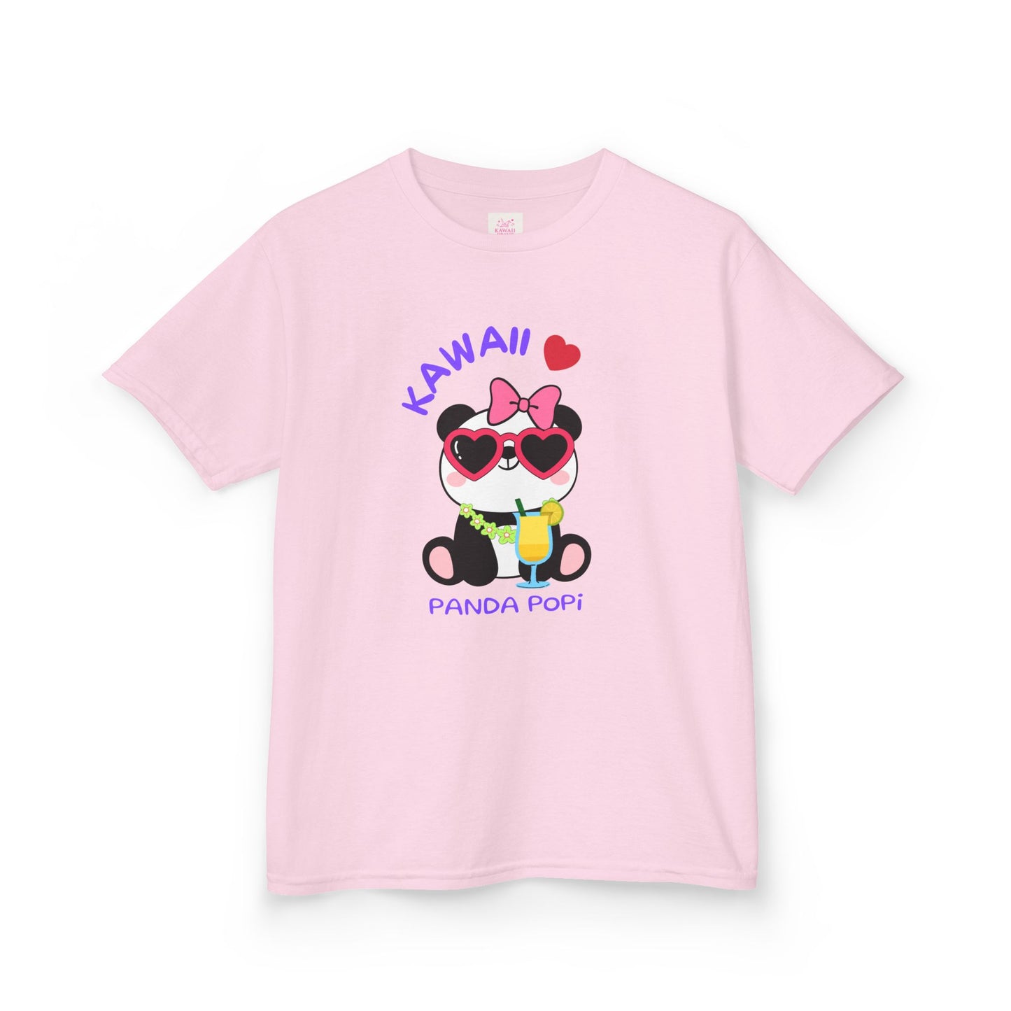 Kawaii ❤️ Kids Tee – "Panda Popi" Pastel Collection