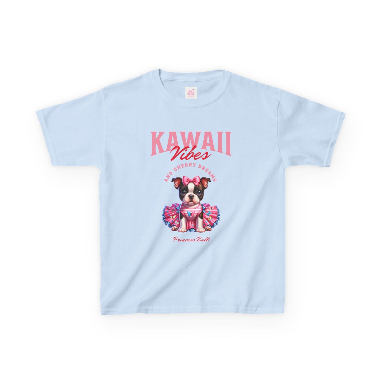 Princess Bull Kids Tee – Kawaii Frenchie Shirt for Little Ones