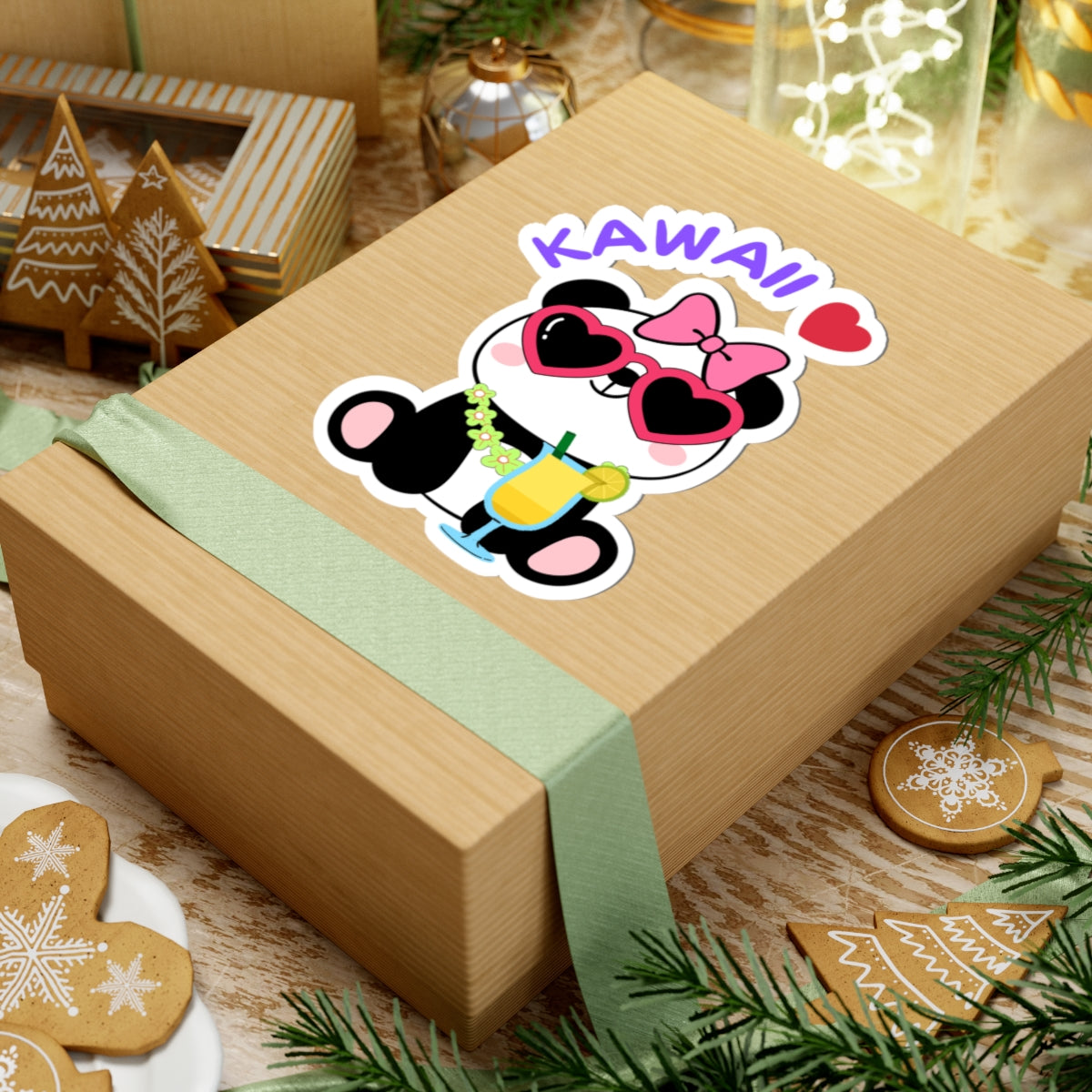 Panda Popi Kiss-Cut Sticker – Kawaii and Cool!
