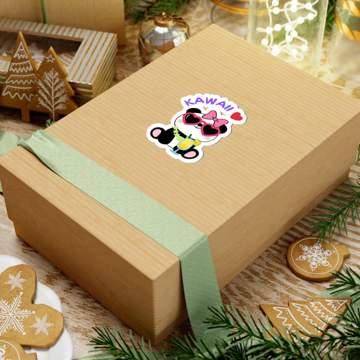 Panda Popi Kiss-Cut Sticker – Kawaii and Cool!